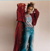 Vintage kimono lace cardigan women dress