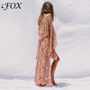 Vintage kimono lace cardigan women dress