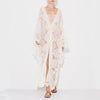 Vintage kimono lace cardigan women dress
